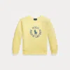 Ralph Lauren Kids' Big Pony Logo Fleece Sweatshirt In Yellow