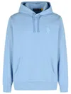 Ralph Lauren Big Pony Loopback Fleece Hoodie In Blue