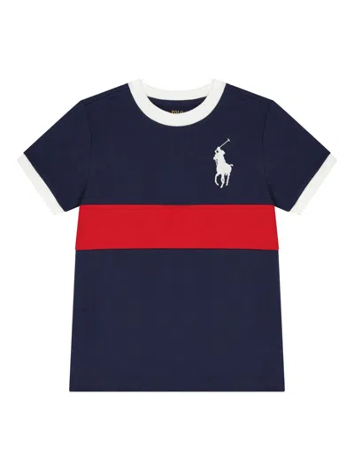 Ralph Lauren Kids' Big Pony T-shirt In Blue