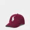 Polo Ralph Lauren Men's Big Pony Chino Sports Hat In Classic Wine