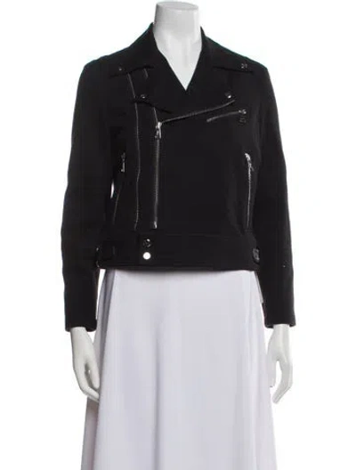 Pre-owned Ralph Lauren Biker Jacket In Black