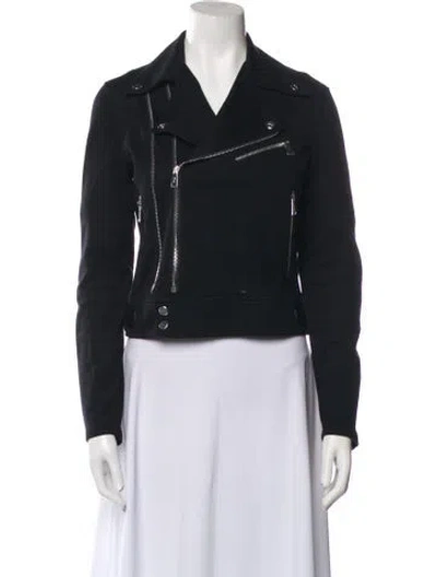 Pre-owned Ralph Lauren Biker Jacket In Black