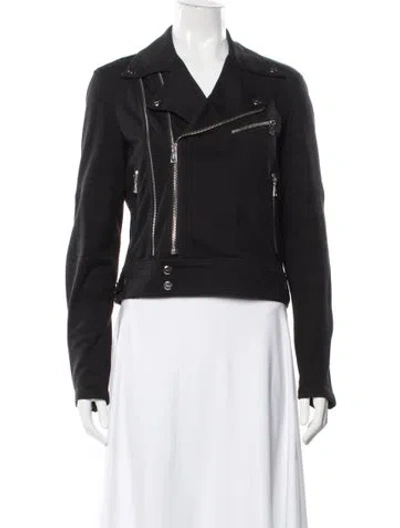 Pre-owned Ralph Lauren Biker Jacket In Black