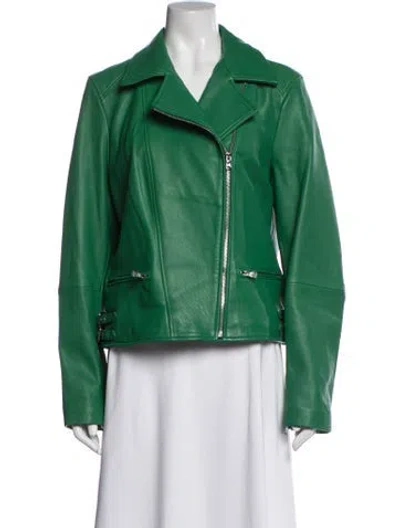 Pre-owned Ralph Lauren Biker Jacket In Green
