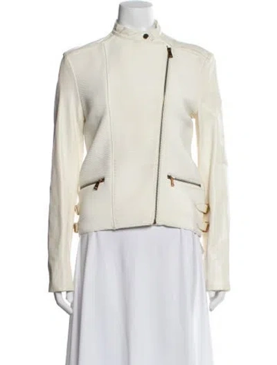Pre-owned Ralph Lauren Biker Jacket In Neutral