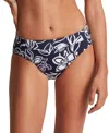 Ralph Lauren Bikini Bottom Women's Black Macrame-ring Hipster Buu535 In Blue