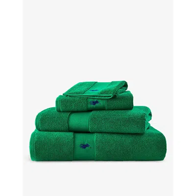 Polo Ralph Lauren Billiard Logo-embroidered Cotton Bath Sheet 90cm X 160cm