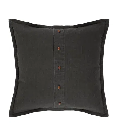 Ralph Lauren Billie Square Cushion Cover In Black