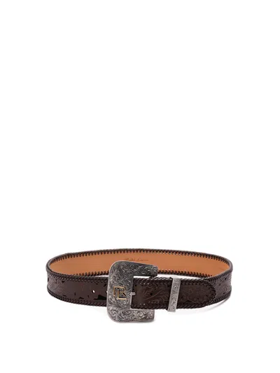 Polo Ralph Lauren `bkl` Wide Belt In Brown