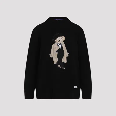 RALPH LAUREN BLACK BEAR PULLOVER SWEATER