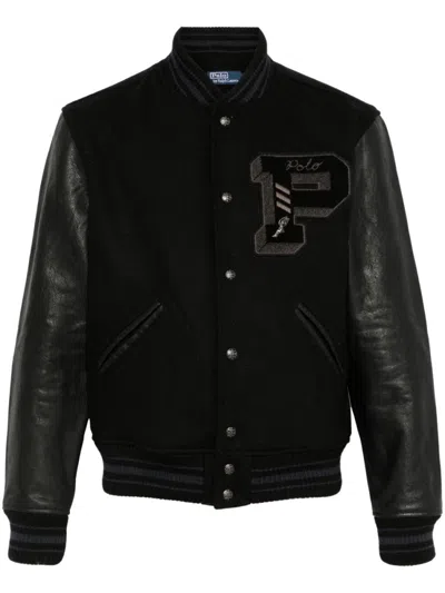 RALPH LAUREN MEN BLACK BOMBER JACKET, S LUXURY JACKETS FOR MEN DARVEYS