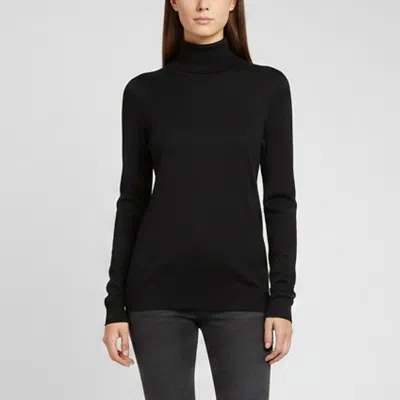 Pre-owned Ralph Lauren Black Cashmere Knit Turtleneck Sweater L