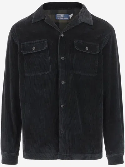 Ralph Lauren Black Corduroy Overshirt