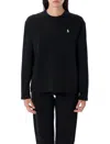Ralph Lauren Black Cotton T-shirt In Black