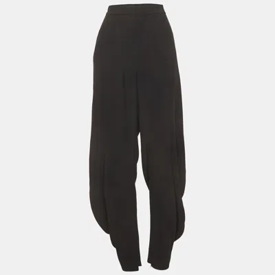Pre-owned Ralph Lauren Black Crepe Kersten Pants L
