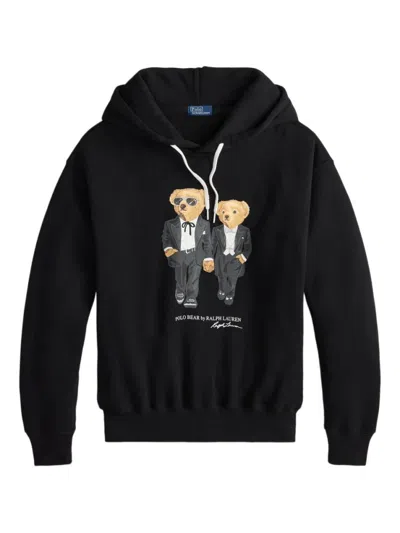 Ralph Lauren Black Graphic Print Hoodie