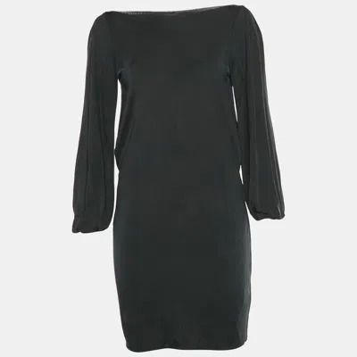Pre-owned Ralph Lauren Black Jersey Shift Mini Dress S