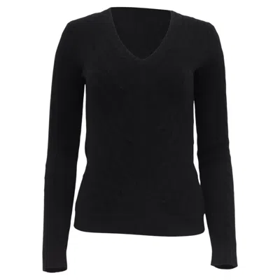 Pre-owned Ralph Lauren Black Label V-neck Sweater In Black Cashmere