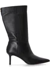 Ralph Lauren Black Leather Boots In Black