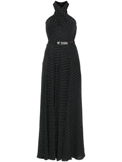 Ralph Lauren Black Lefora Sleeveless Dress In Black,cream