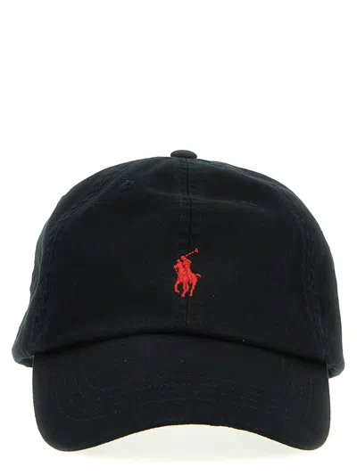 Polo Ralph Lauren Blue Baseball Cap With Logo Embroidery In Cotton Man