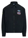 Ralph Lauren Logo Embroidered Jacket With Elastic Details In Black