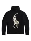 Ralph Lauren Black Logo Sweater In Black
