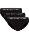 Polo Ralph Lauren Briefs Pack Of 3 In Black Cotton In Black