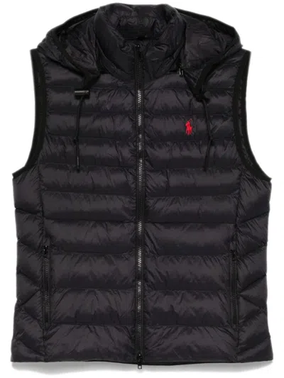 Ralph Lauren Black Quilted Vest