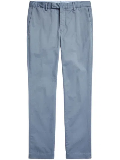 Polo Ralph Lauren Stretch Slim Fit Cotton Pants In Blue