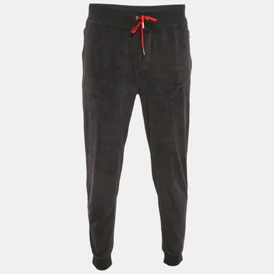 Pre-owned Ralph Lauren Black Velvet Jogger Pants M