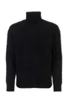 Ralph Lauren Black Wool Blend Sweater In Blue