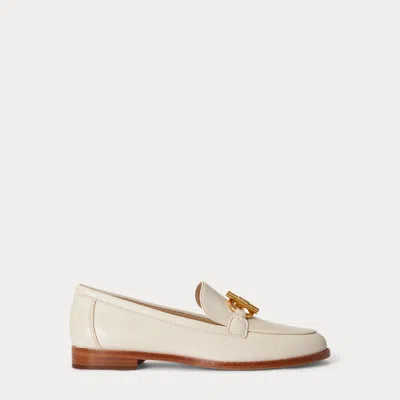 Ralph Lauren Blaike Nappa Leather Loafer In Soft White