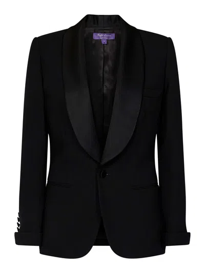 Ralph Lauren Single-breasted Blazer In Black