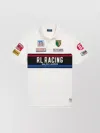 Ralph Lauren Block Design Embroidered Polo Collar Ribbed Sleeves