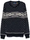 Polo Ralph Lauren Snowflake Cotton-cashmere Sweater In Blue