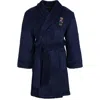 Ralph Lauren Blue Bathrobe For Boy With Logo In Blue