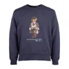 Ralph Lauren Blue Bear Polo Sweatshirt In Blue
