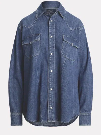 Ralph Lauren Blue Cotton Denim Shirt