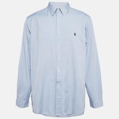 Pre-owned Polo Ralph Lauren Blue Cotton Long Sleeve Shirt Xxxl
