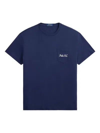 Ralph Lauren Blue Cotton Polo Bear T-shirt