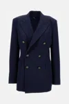 Ralph Lauren Ramona Double-breasted Blazer In Blue
