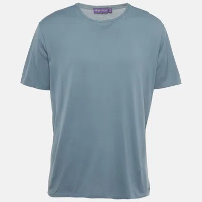 Pre-owned Ralph Lauren Blue Jersey Crewneck T-shirt Xl