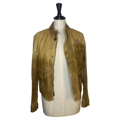 Pre-owned Ralph Lauren Blue Label Collection Aviator Leather Jacket - Size L. Excellent