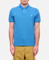Polo Ralph Lauren Polo Pony-embroidered Piqué Polo Shirt In Blue