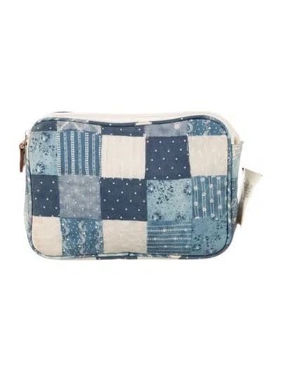 Pre-owned Ralph Lauren Blue Pattern Cosmetic Bag