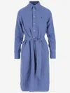 Ralph Lauren Blue Polo Pony Cotton Dress