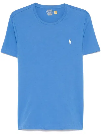 Ralph Lauren Blue Polo Pony-embroidered T-shirt