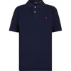 Ralph Lauren Blue Polo Shiirt For Boy With Iconic Pony In Blue