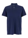 Ralph Lauren Blue Polo Shirt With Large Pony Detail On The Front In Cotton Piquet Man In Blue